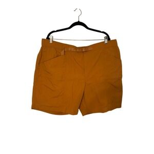 Eddie Bauer XXL Ripstop Tech Shorts UPF 50+ Moisture Wicking Adjustable Belt NWT
